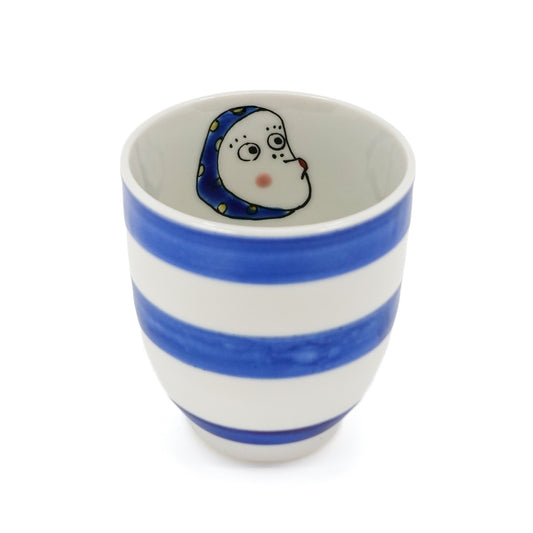 Otafuku-Hyottoko Set of 2 Yunomi Cups
