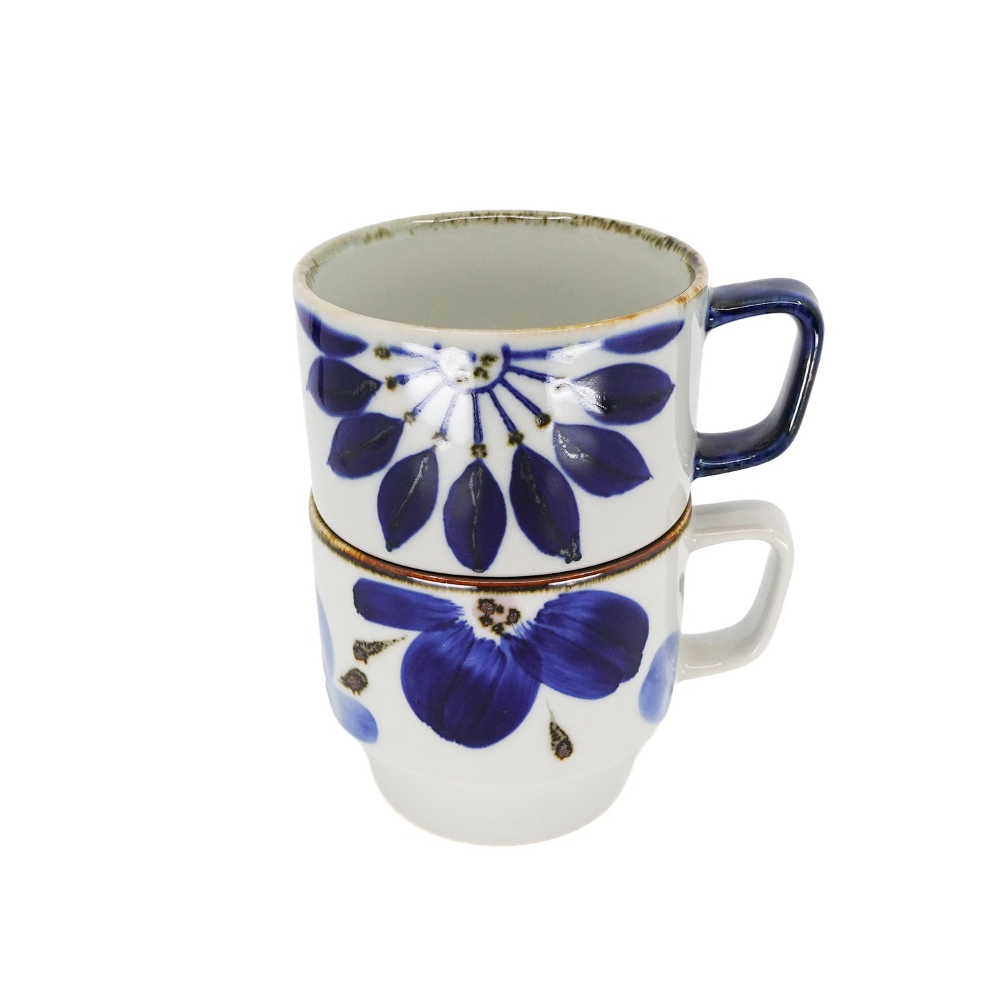 Indigo Floral Stacking Mug Petals