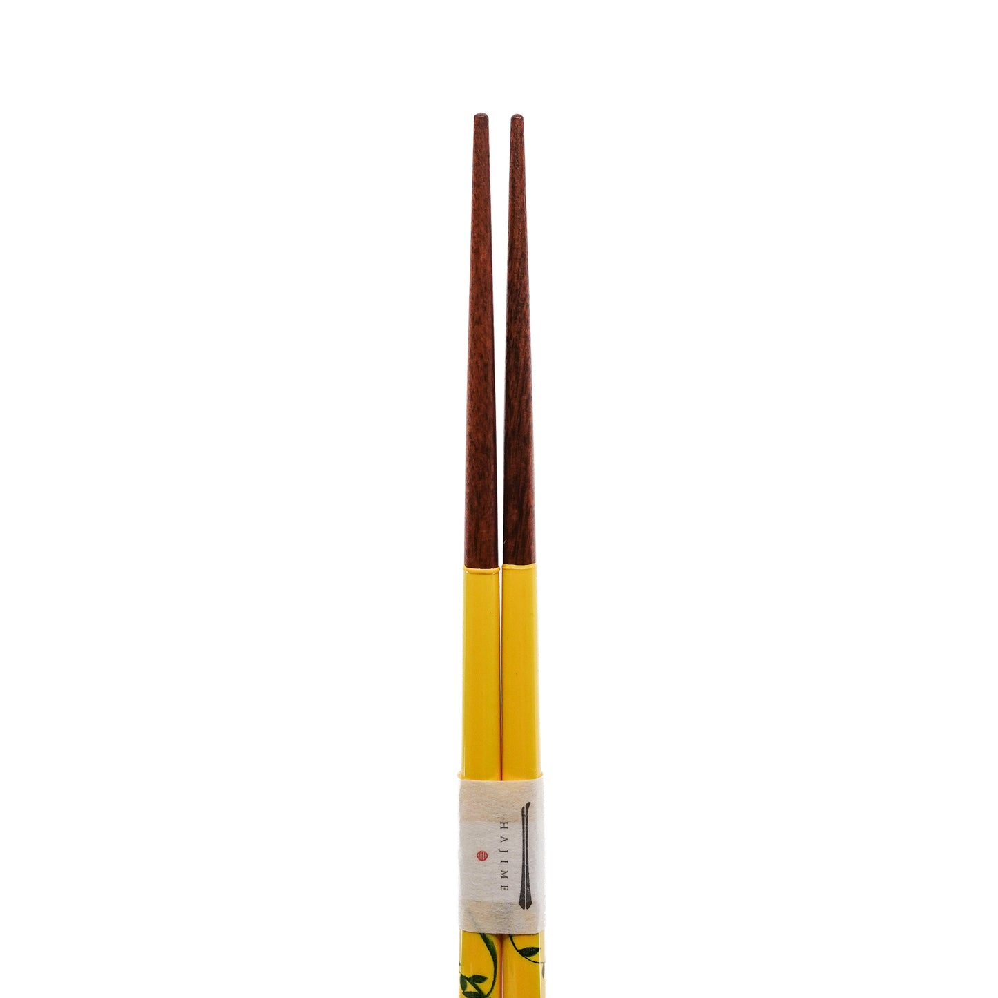 Lacquerware Chopsticks Flower Motif Yellow