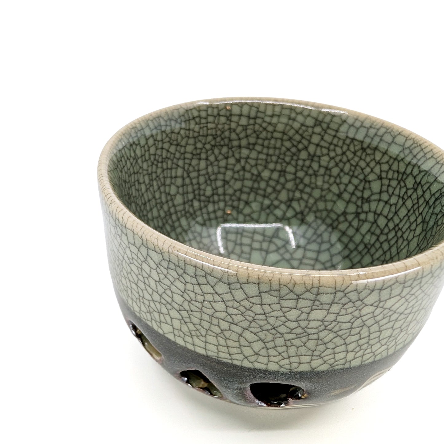 Double Walled Obori-Soma Sencha Tea Cup Lucky Horse Motif