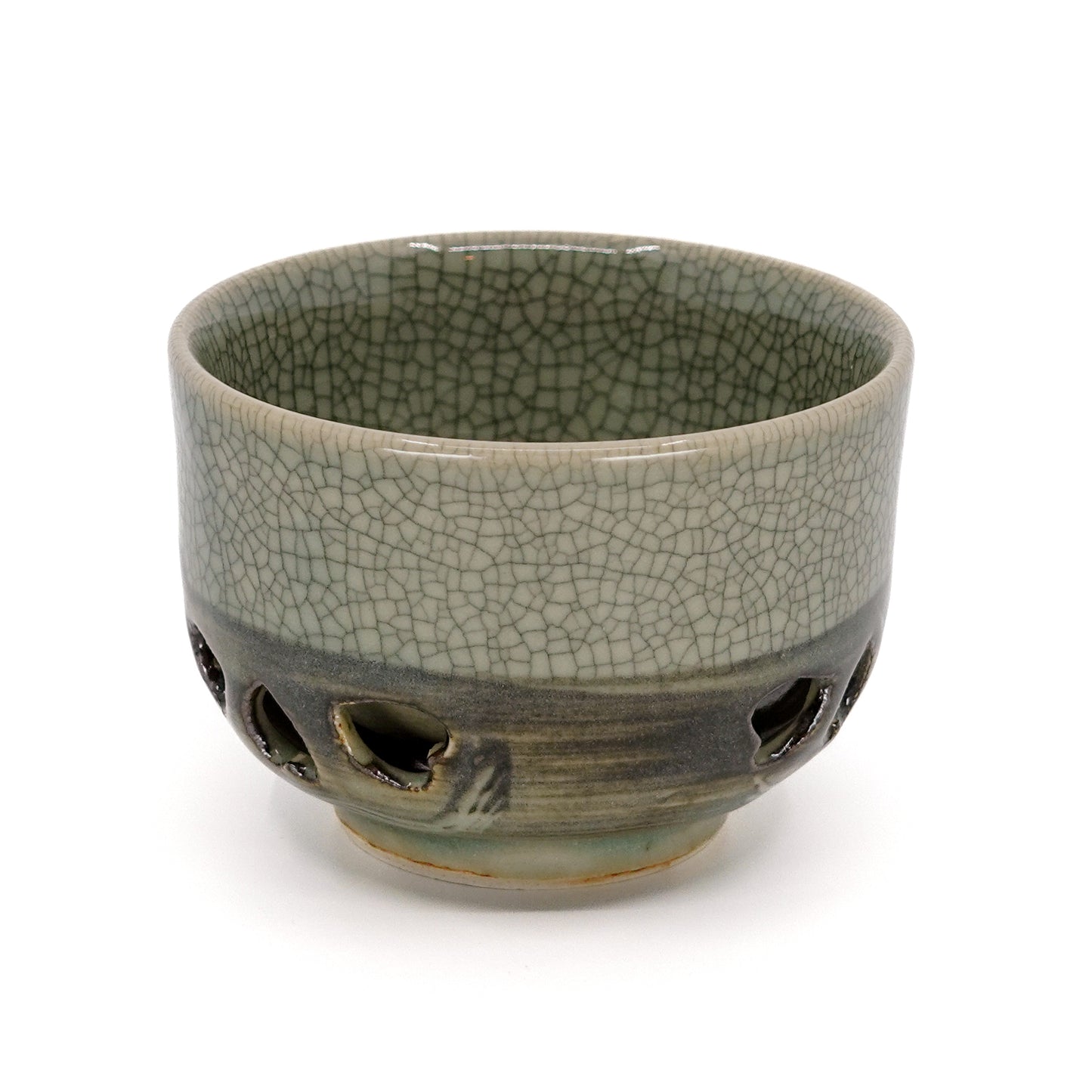 Double Walled Obori-Soma Sencha Tea Cup Lucky Horse Motif