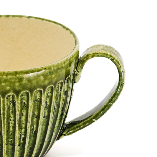 Oribe Shinogi Mug Forest Green