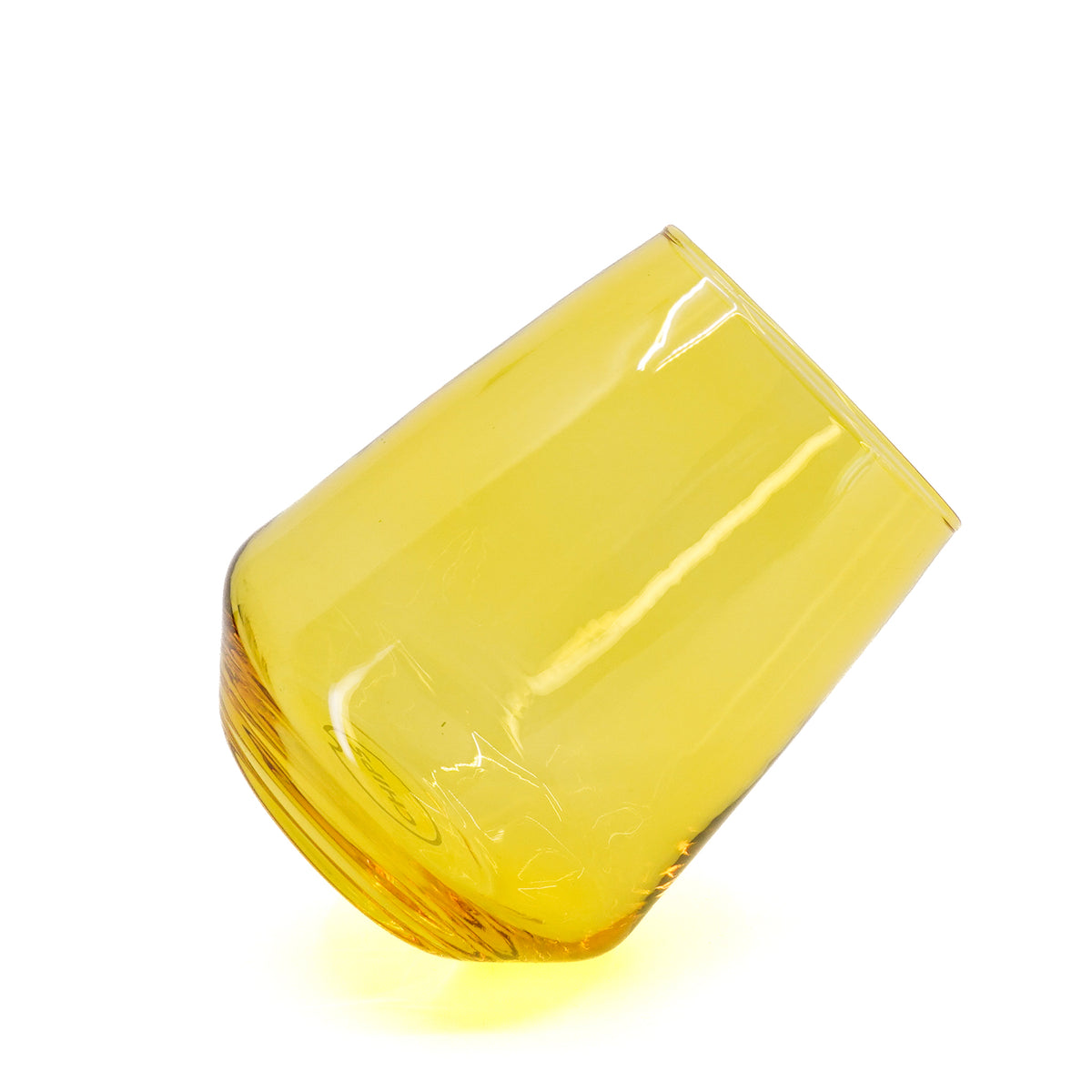 Colourful Tapered Glass Tumbler - Multiple Colours