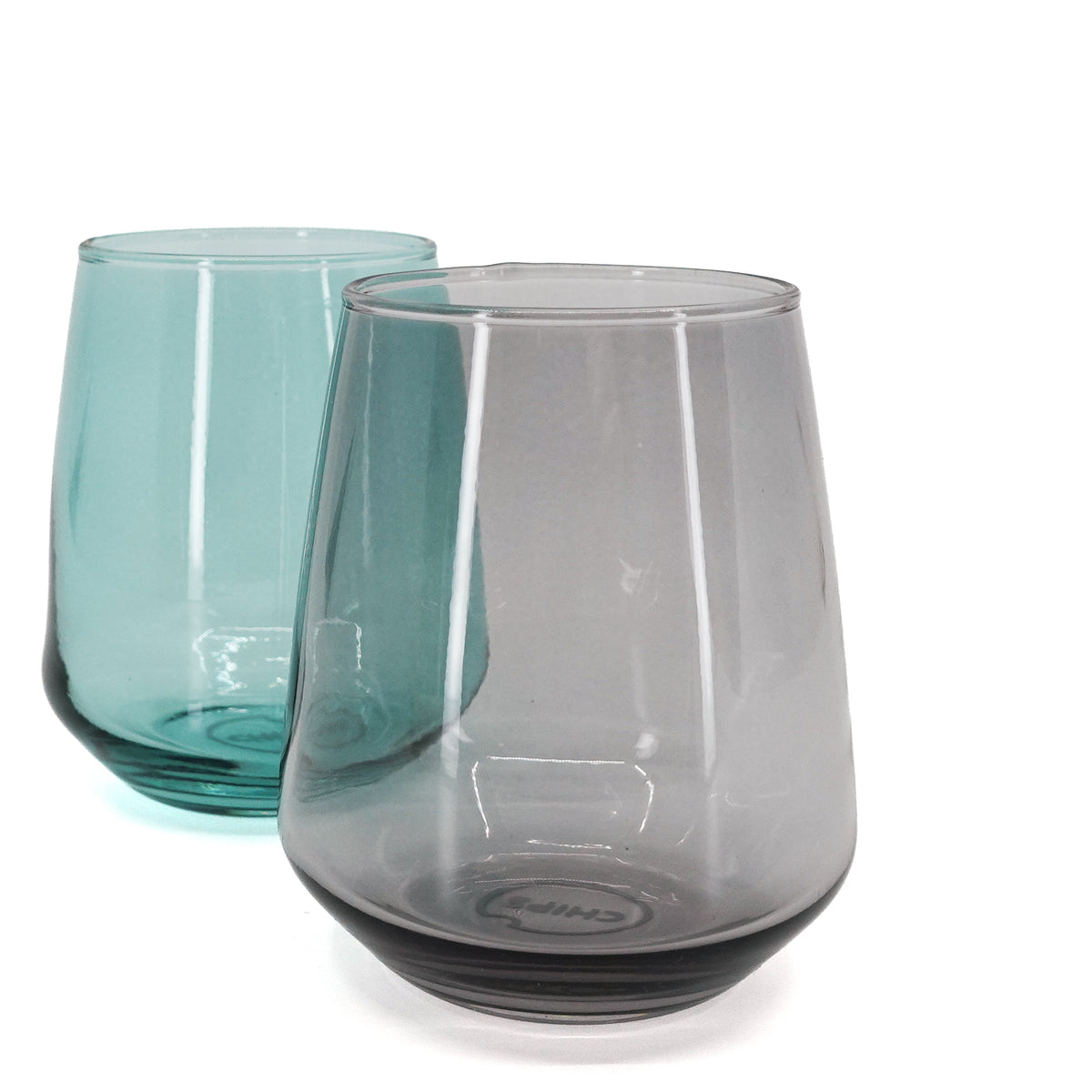 Colourful Tapered Glass Tumbler - Multiple Colours