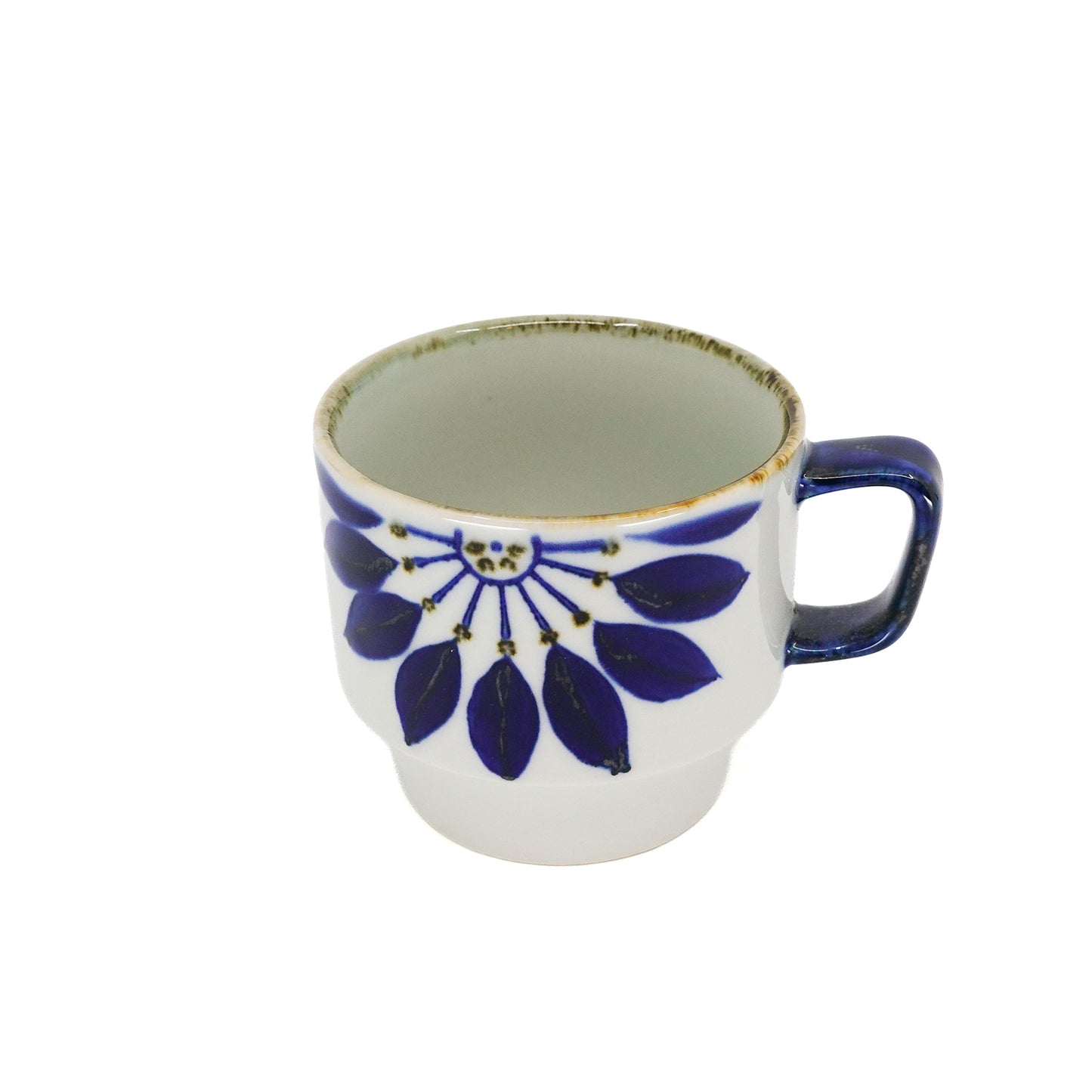 Indigo Floral Stacking Mug Radial