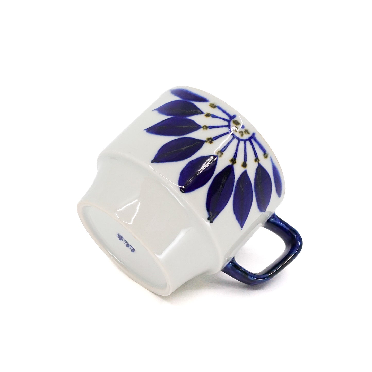 Indigo Floral Stacking Mug Radial