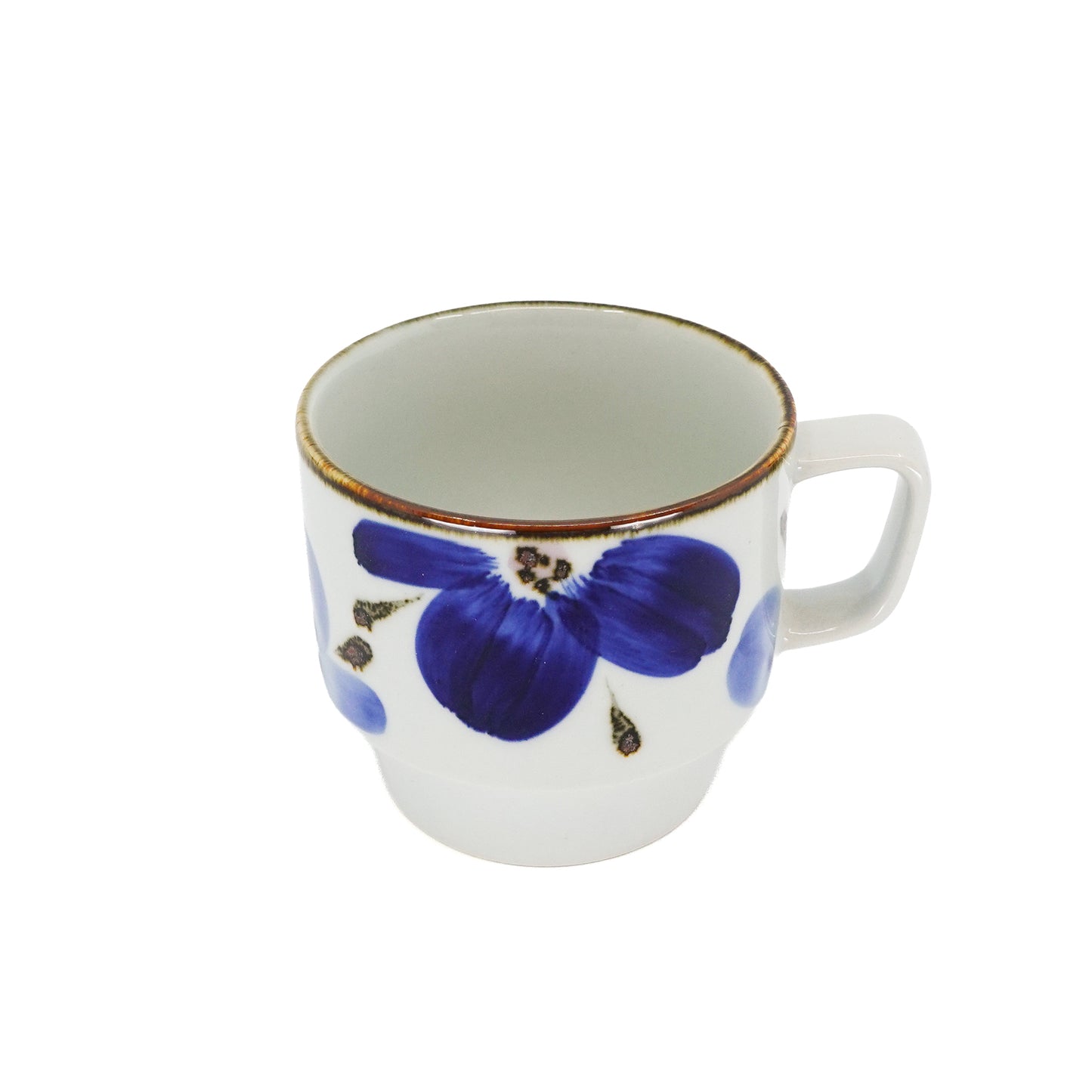 Indigo Floral Stacking Mug Petals
