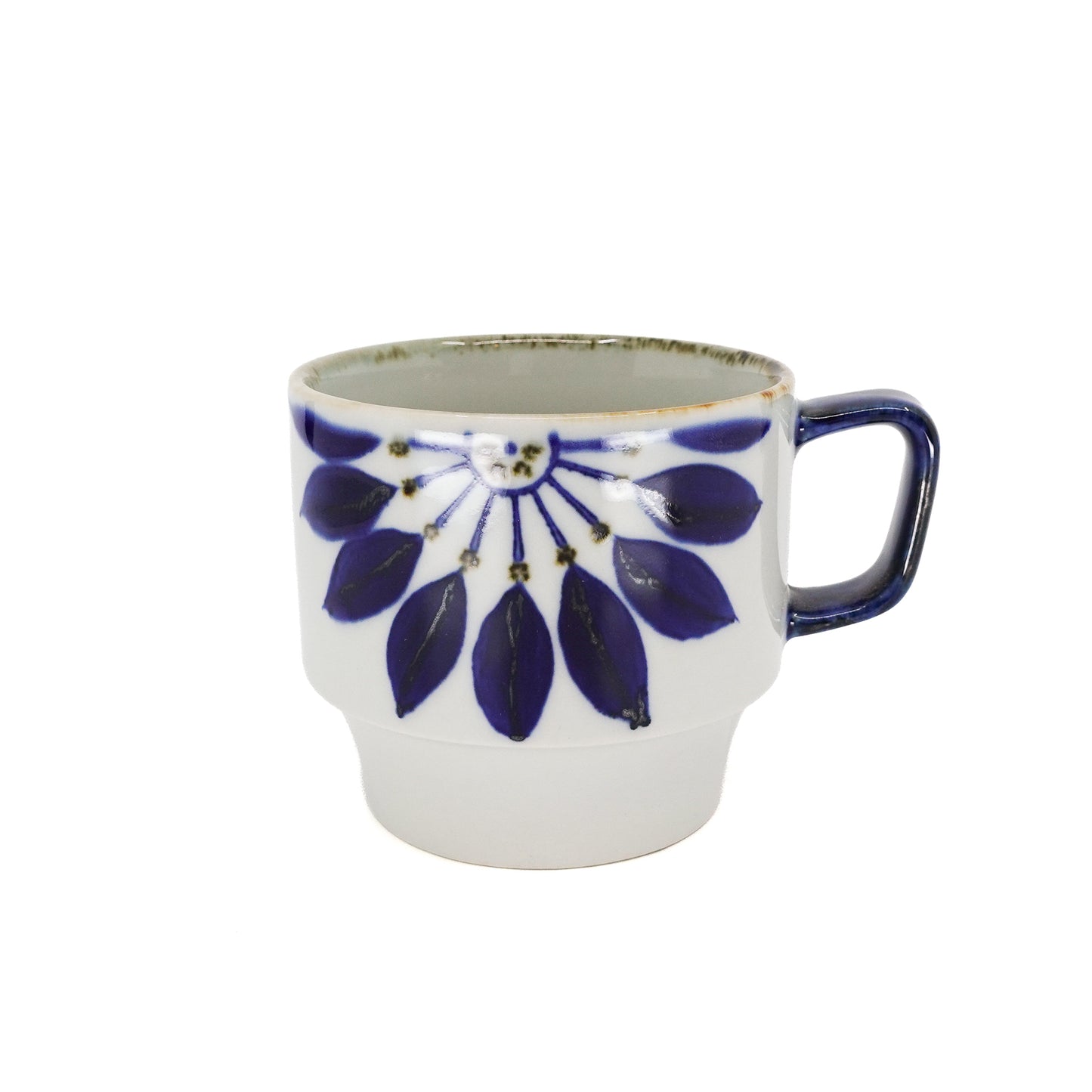 Indigo Floral Stacking Mug Radial