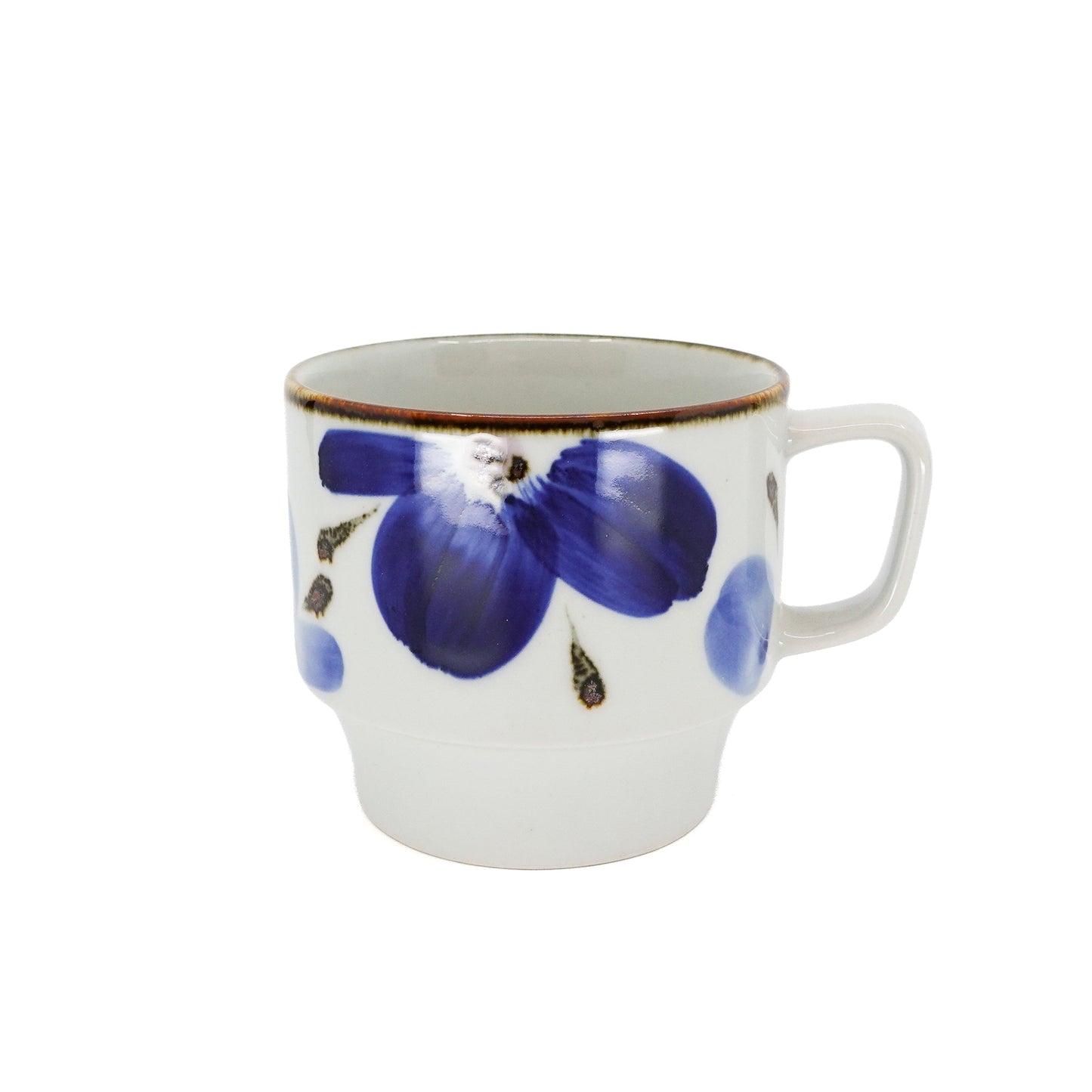 Indigo Floral Stacking Mug Petals