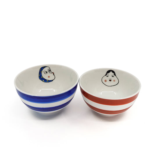 Otafuku-Hyottoko Set of 2 Bowls