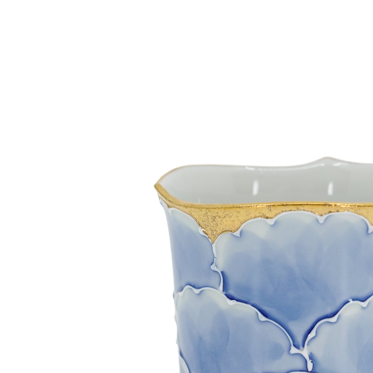 Elegant Peony Gold-Blue Mug
