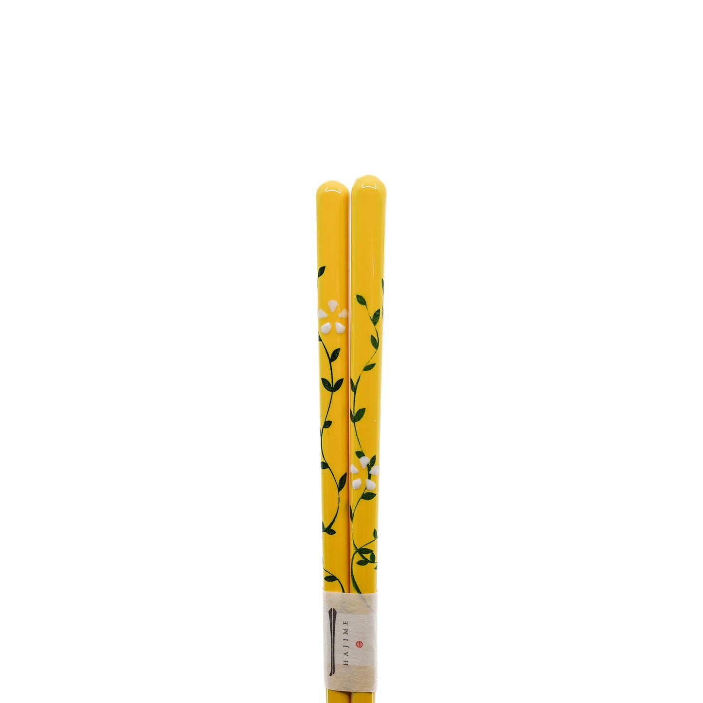 Lacquerware Chopsticks Flower Motif Yellow